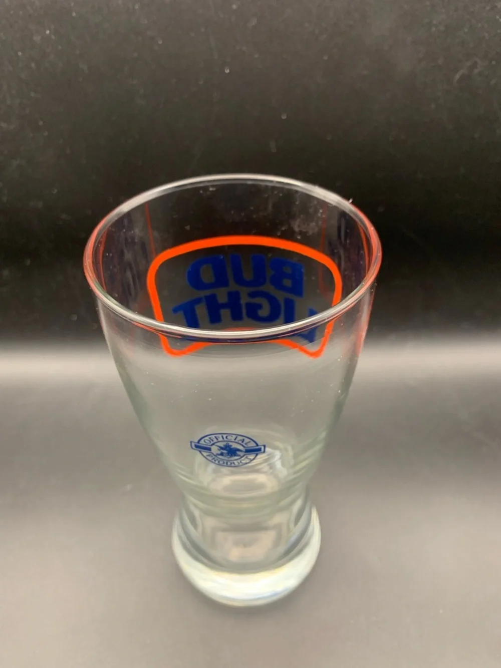 Vintage Budweiser Bud Light Pilsner Glass Logo Official Product